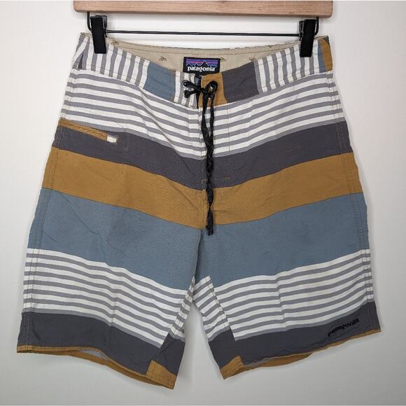Patagonia Wavefarer Striped Board Shorts | Size 29 - Picture 1 of 9